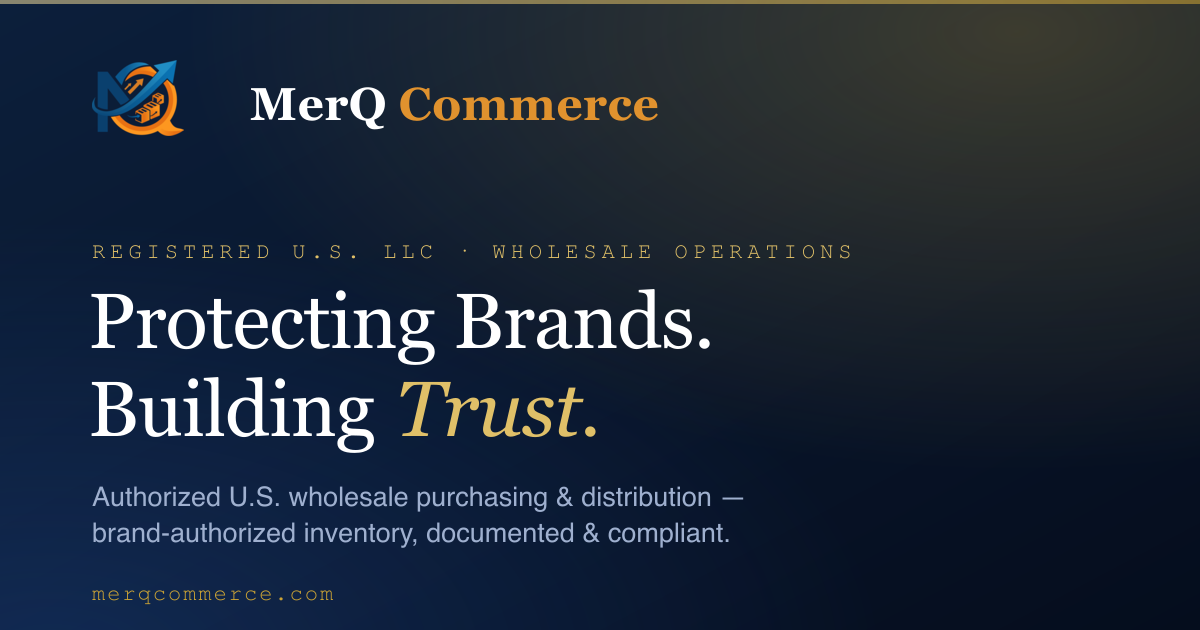 Mer Q MerQ Commerce — U.S. Authorized Wholesale Purchasing & Distribution